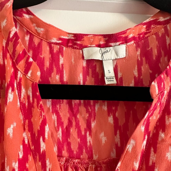Joie Pink/Red Print Tank Top - Picture 5 of 5